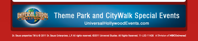 Theme Park and CityWalk Special Events